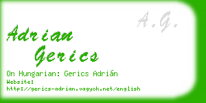 adrian gerics business card